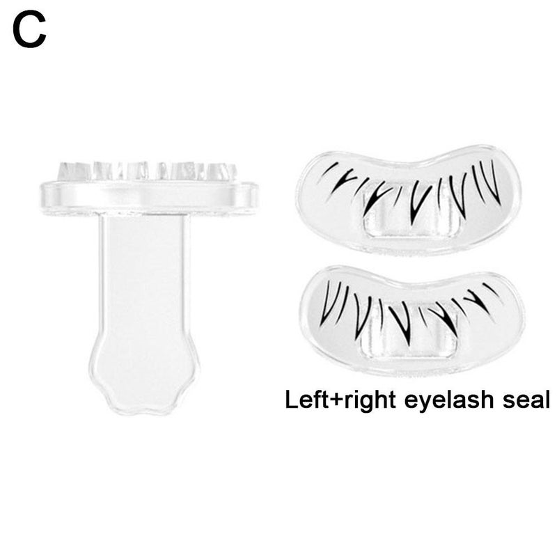 Silicone eyelash stamp, lower eyelash stamp, a lifesaver for those with clumsy hands, perfect for practicing making false eyelashes and eyeliner.